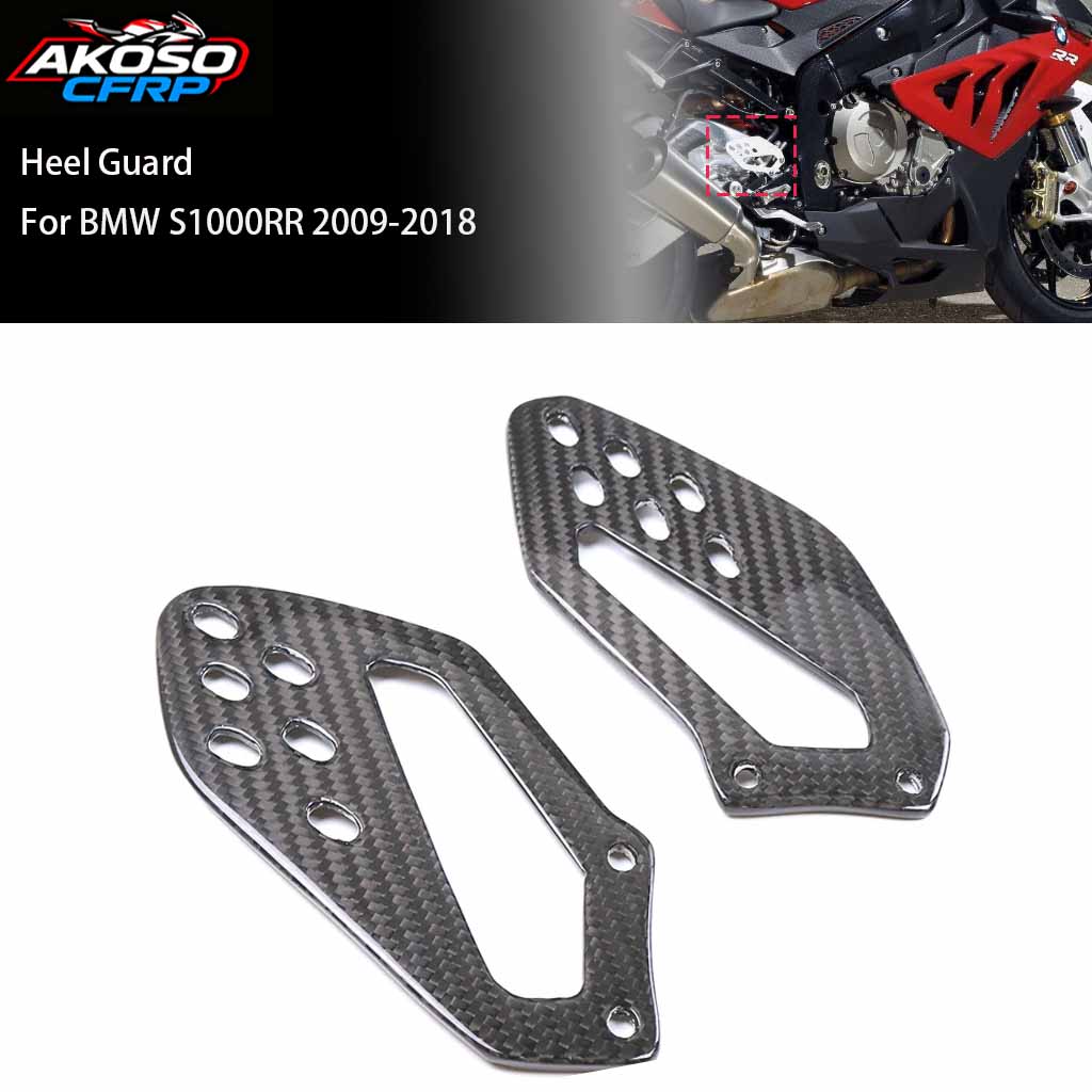 Crepe Pan Carbon - Pelindung Tumit Motor Serat Karbon Untuk