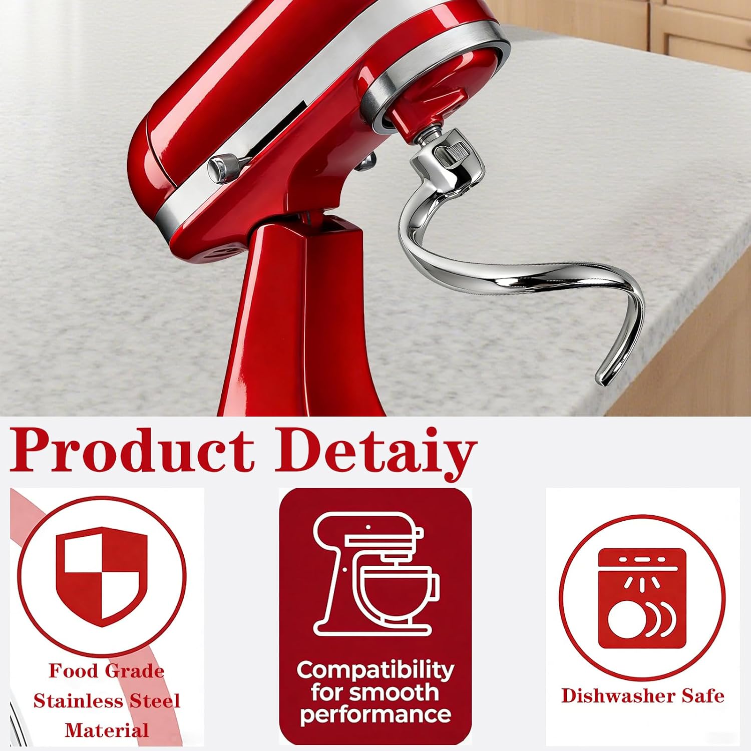 Pengaduk Adonan Spiral Stainle - Kitchenaid Mixer Hand Mixer ulasan dan harga