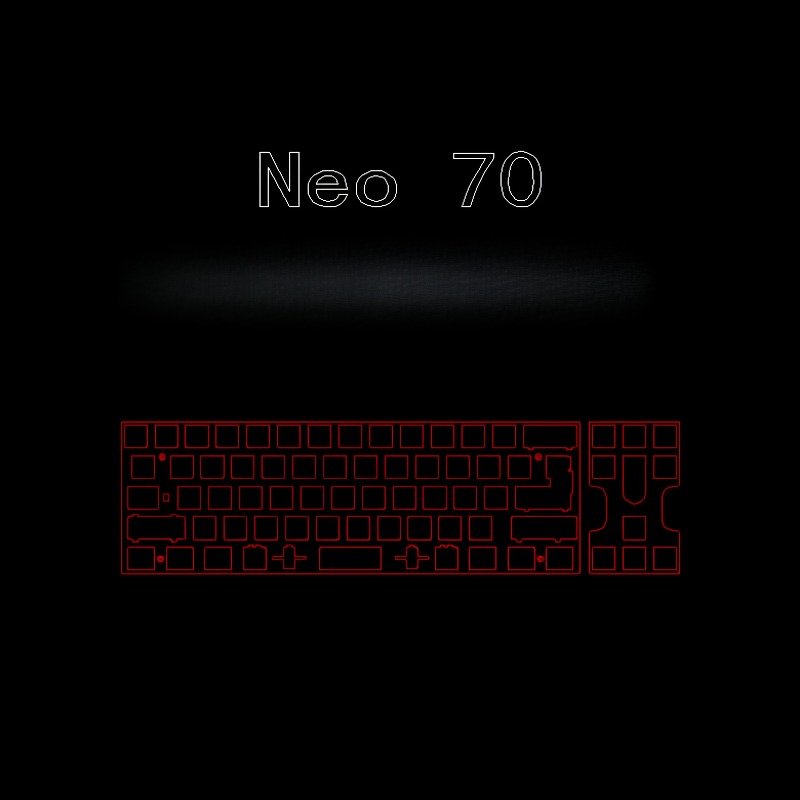 Pelat Posisi Keyboard Neo70 Ku - Crepe Pan Carbon ulasan dan harga